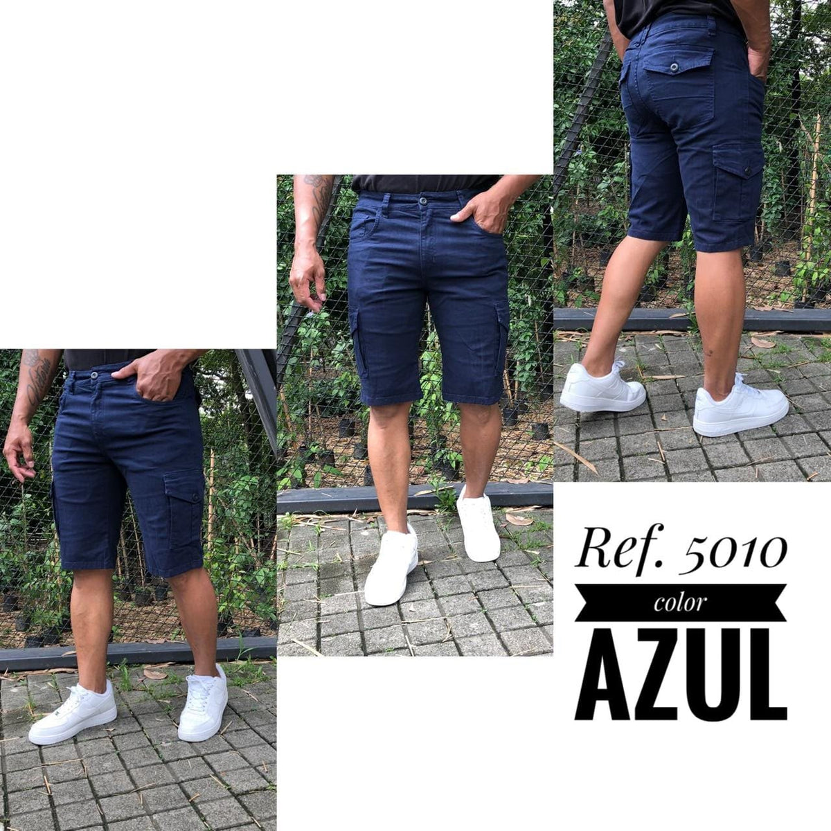 Bermuda Cargo en Tela Drill – Estilo Urbano