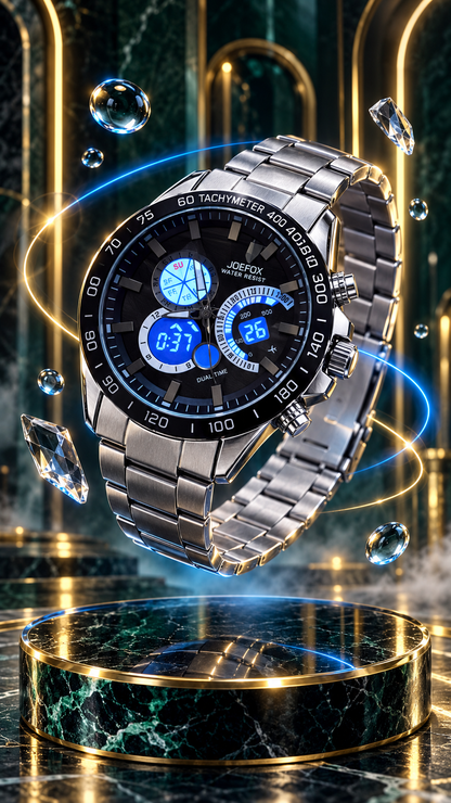 Reloj Joe Fox – Nueva Colección con Doble Hora y Cronómetro
