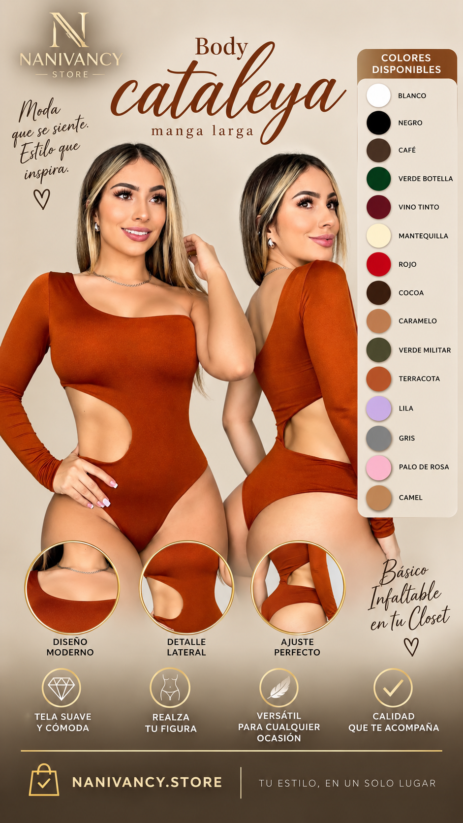 Body Polilicra Doble – Talla Única