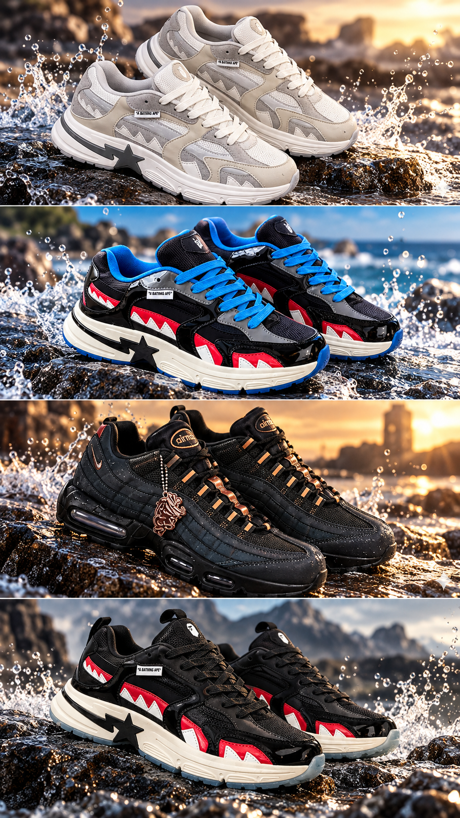 Tenis importados para hombre azul profundo y eléctrico 1.1