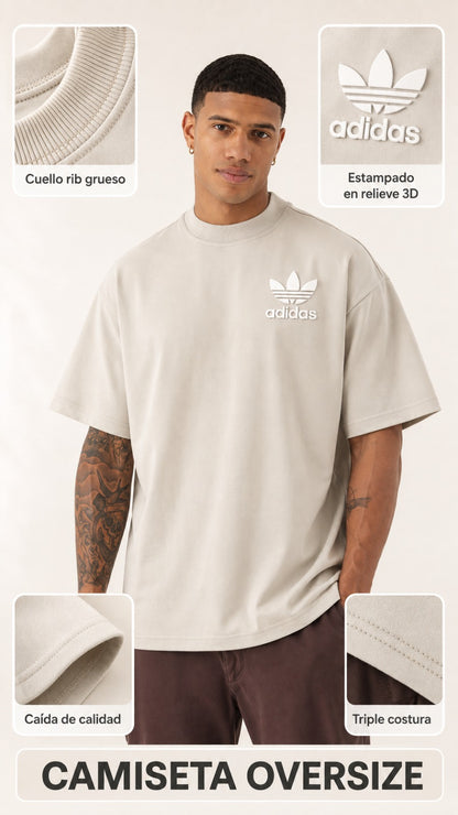 Camiseta Adidas & clemont Oversize Auténtica