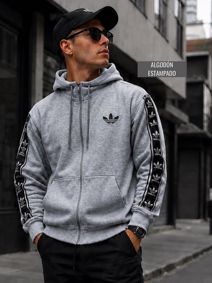 Buzo Estilo Adidas para Hombre – Algodón Térmico | Talla Única L/XL