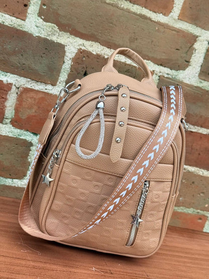 Morral Importado Bélgica – Cuero Sintético con Correa Manos Libres