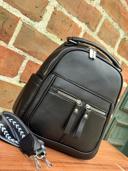 Morral Importado Bélgica – Cuero Sintético con Correa Manos Libres