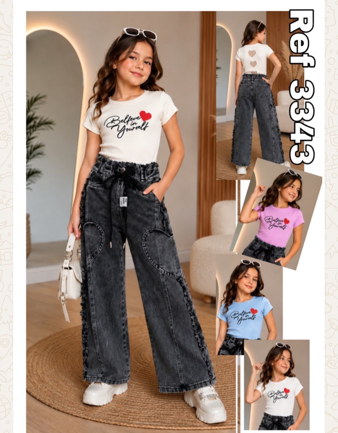Conjunto para Niñas – Tallas 2/4 a 14/16