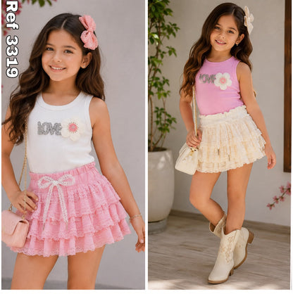 Conjunto para Niñas – Tallas 2/4 a 14/16