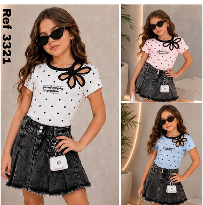 Conjunto para Niñas – Tallas 2/4 a 14/16