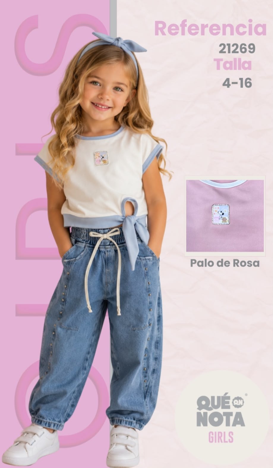Conjunto para Niñas – Tallas 2/4 a 14/16