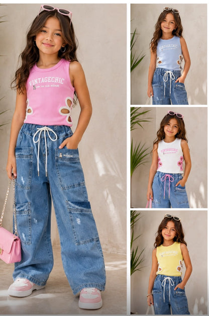 Conjunto para Niñas – Tallas 2/4 a 14/16