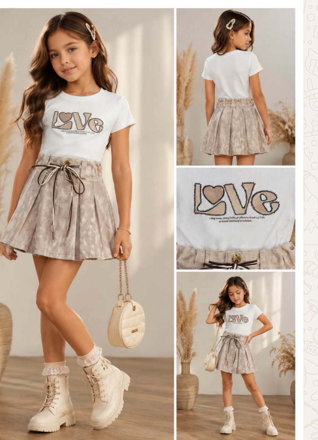 Conjunto para Niñas – Tallas 2/4 a 14/16