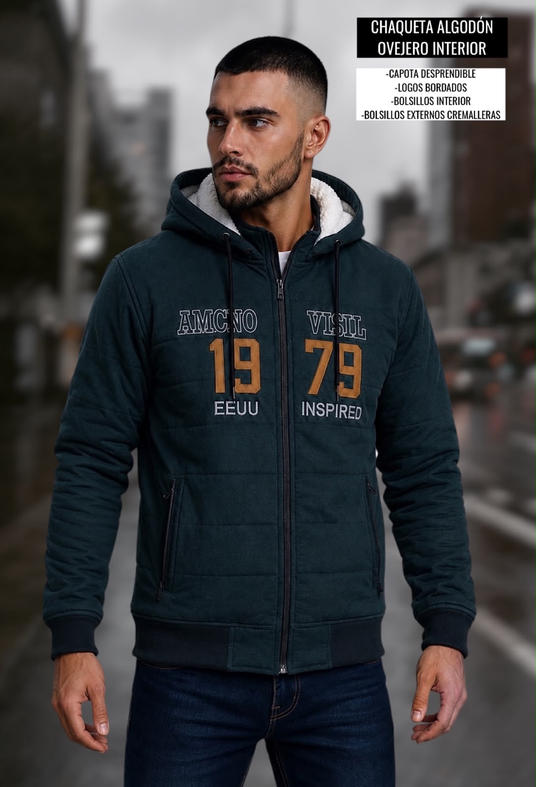 Chaqueta Original con Forro Ovejero – Talla L/XL