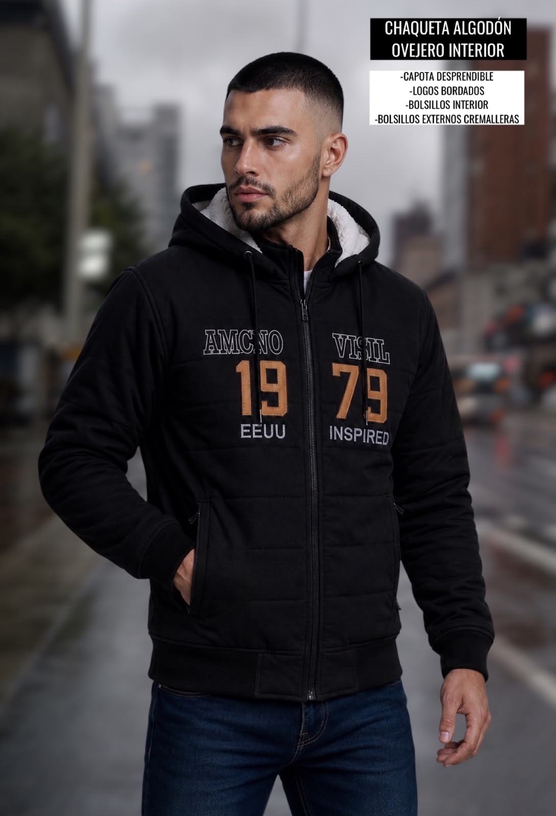 Chaqueta Original con Forro Ovejero – Talla L/XL