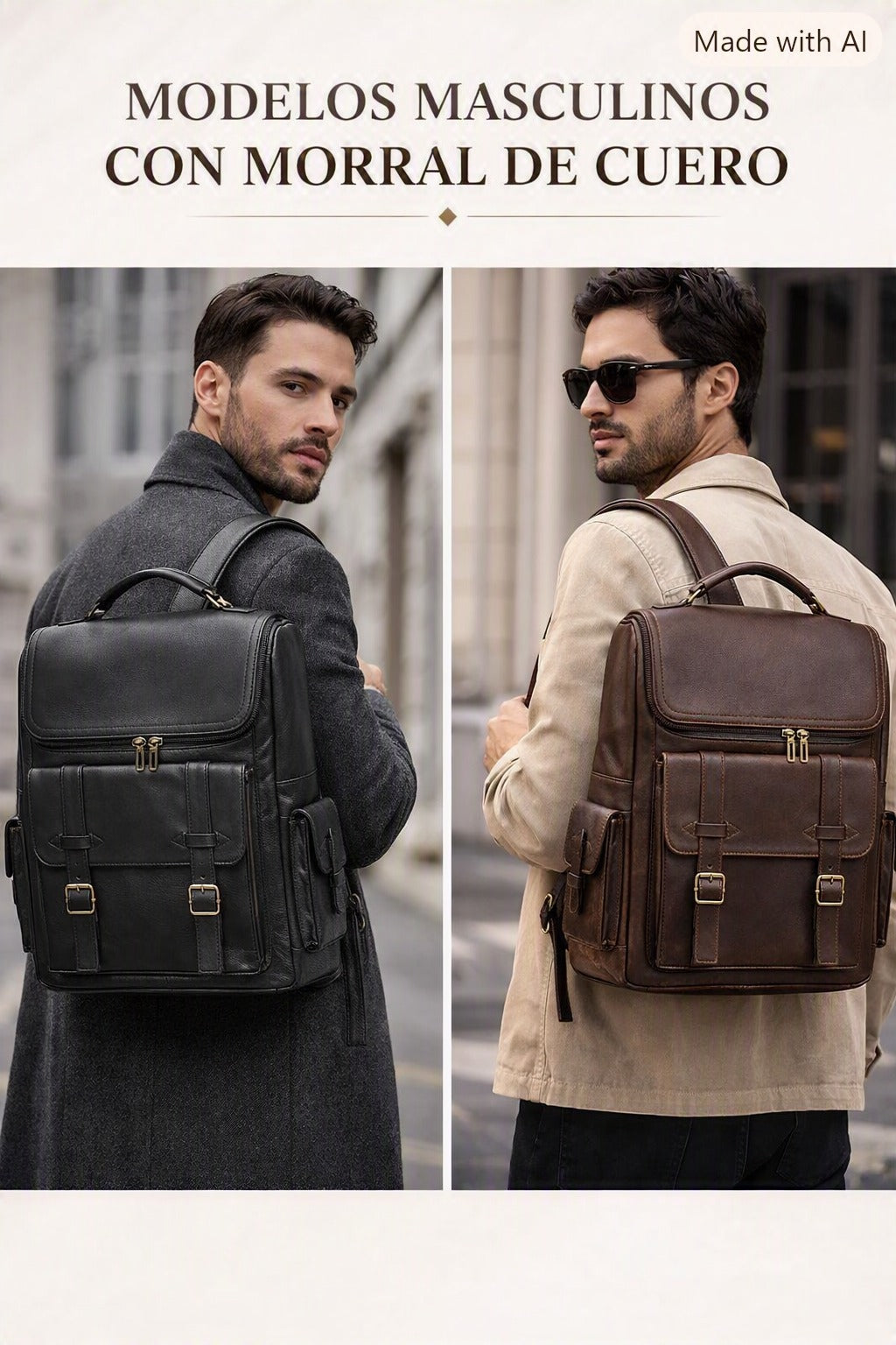 Mochila de Puro Cuero