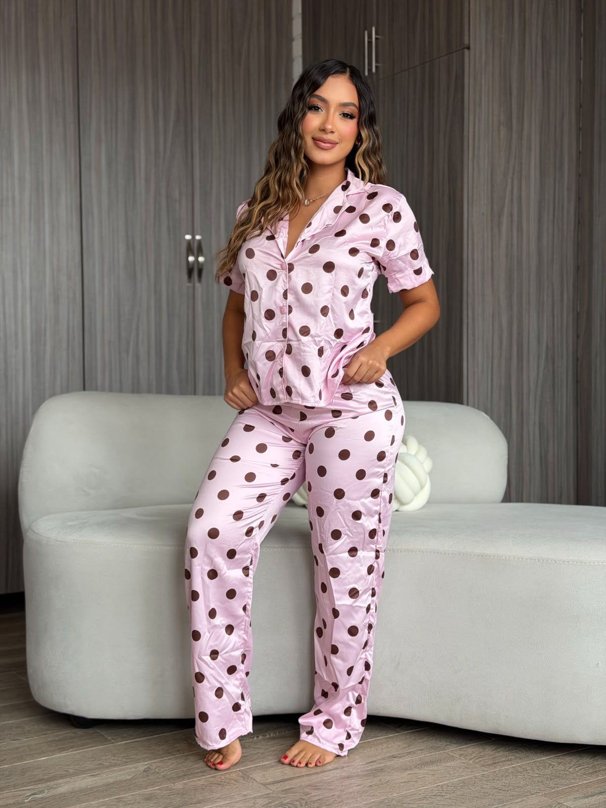 Pijama Pantalón en Satín