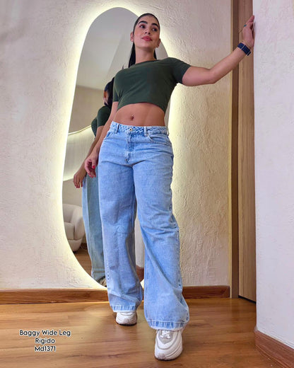 Jeans Baggy · Wide Leg · Skinny – Tiro Alto | Push Up | Premium