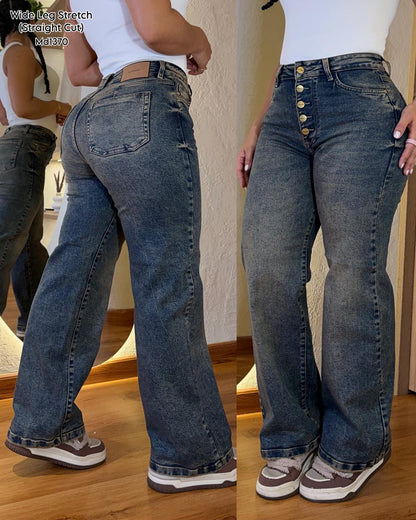 Jeans Baggy · Wide Leg · Skinny – Tiro Alto | Push Up | Premium