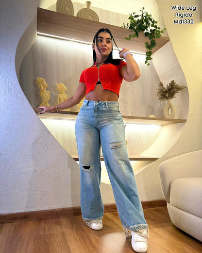 Jeans Baggy · Wide Leg · Skinny – Tiro Alto | Push Up | Premium