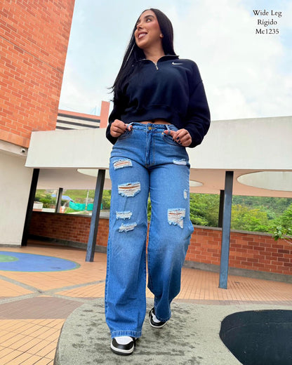 Jeans Baggy · Wide Leg · Skinny – Tiro Alto | Push Up | Premium