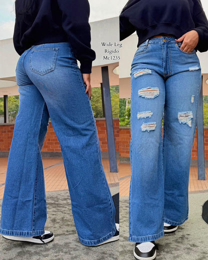 Jeans Baggy · Wide Leg · Skinny – Tiro Alto | Push Up | Premium