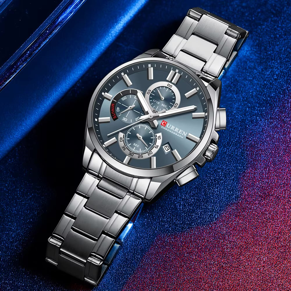 Reloj Curren para Hombre – Original con Cronómetro y Fechero