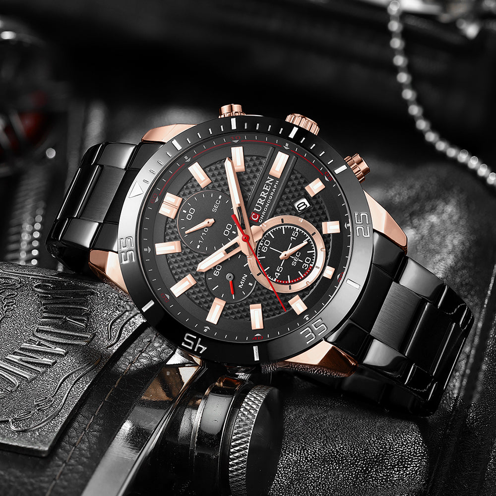 Reloj Curren para Hombre – Original con Cronómetro y Fechero