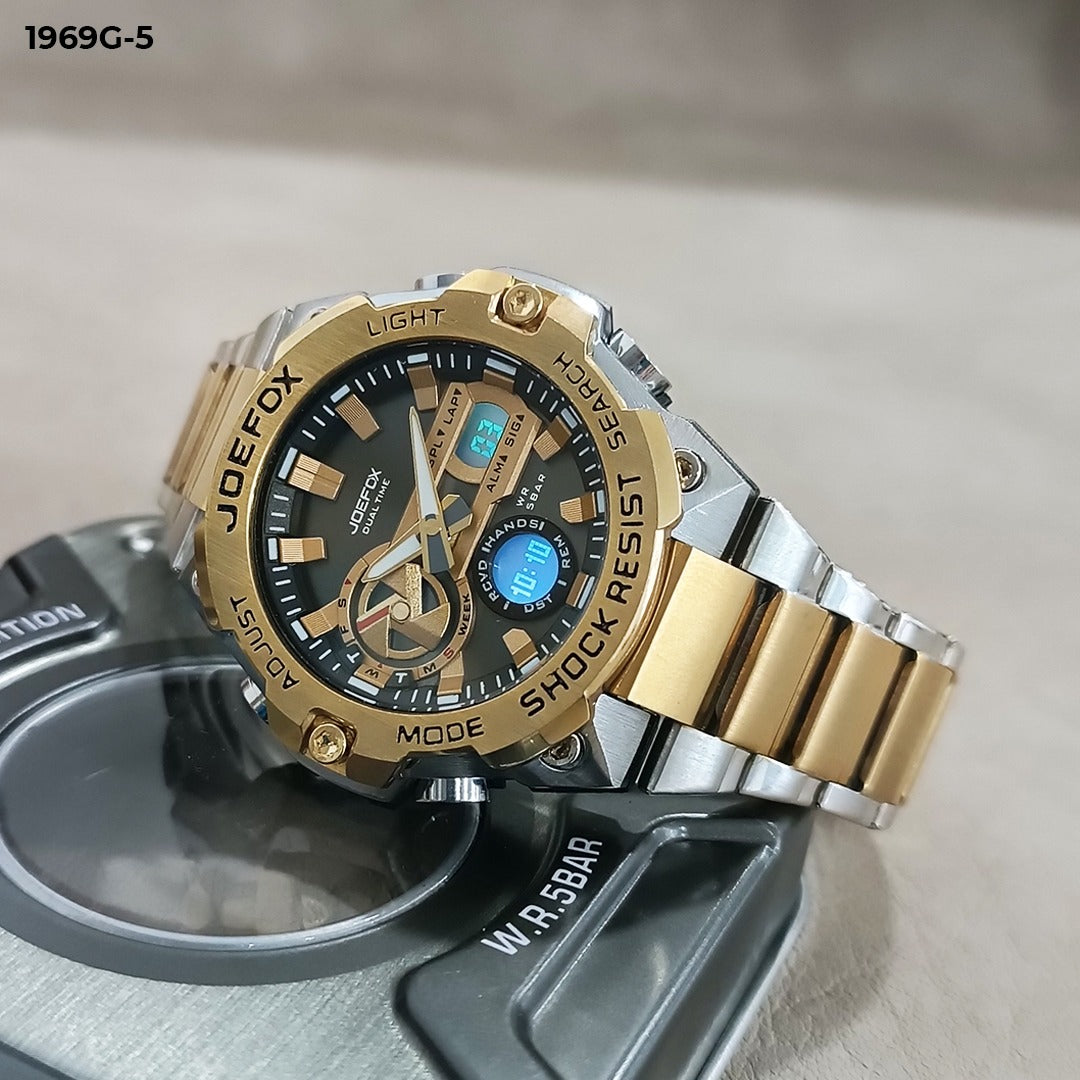 Reloj Joe Fox – Nueva Colección con Doble Hora y Cronómetro