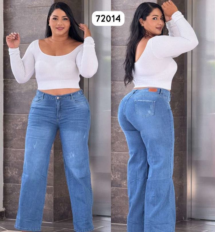 Jeans Palazzo Plus Licrado