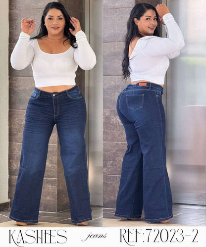 Jeans Palazzo Plus Licrado