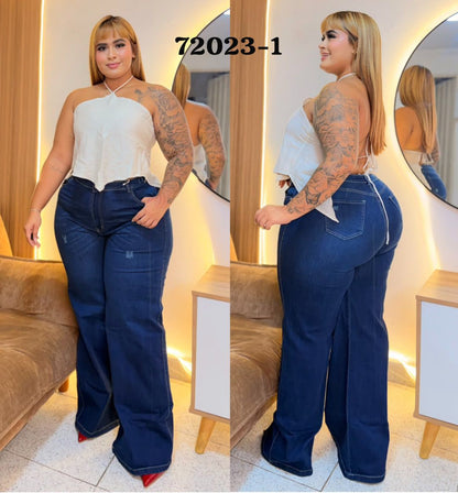 Jeans Palazzo Plus Licrado