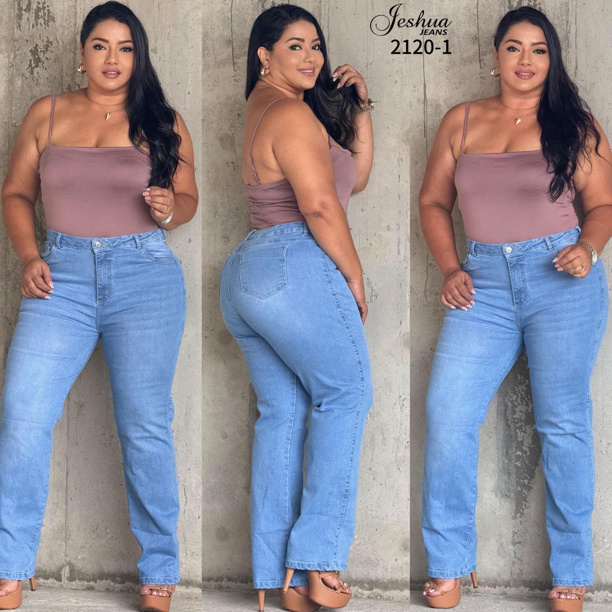 Jeans Palazzo Plus Licrado