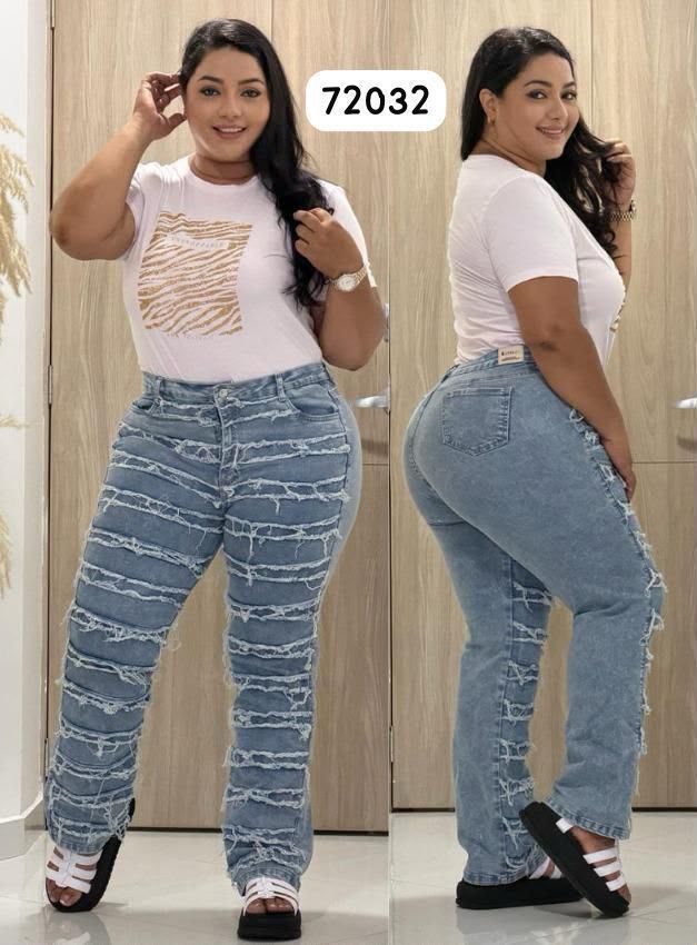 Jeans Palazzo Plus Licrado