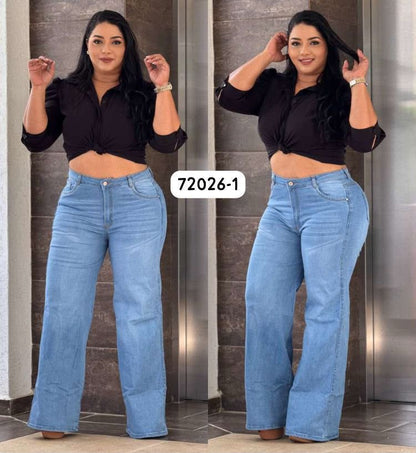 Jeans Palazzo Plus Licrado