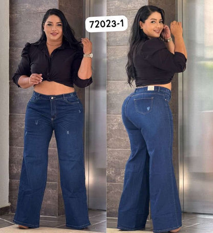 Jeans Palazzo Plus Licrado