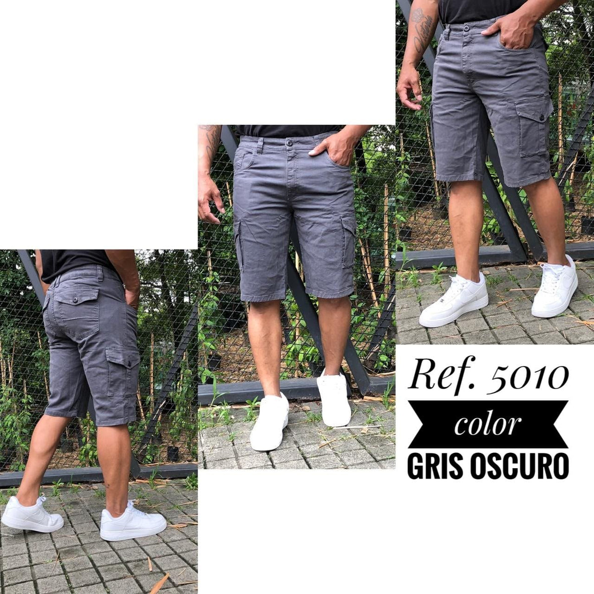 Bermuda Cargo en Tela Drill – Estilo Urbano