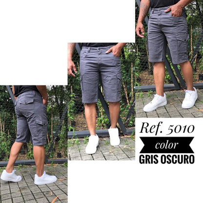 Bermuda Cargo en Tela Drill – Estilo Urbano