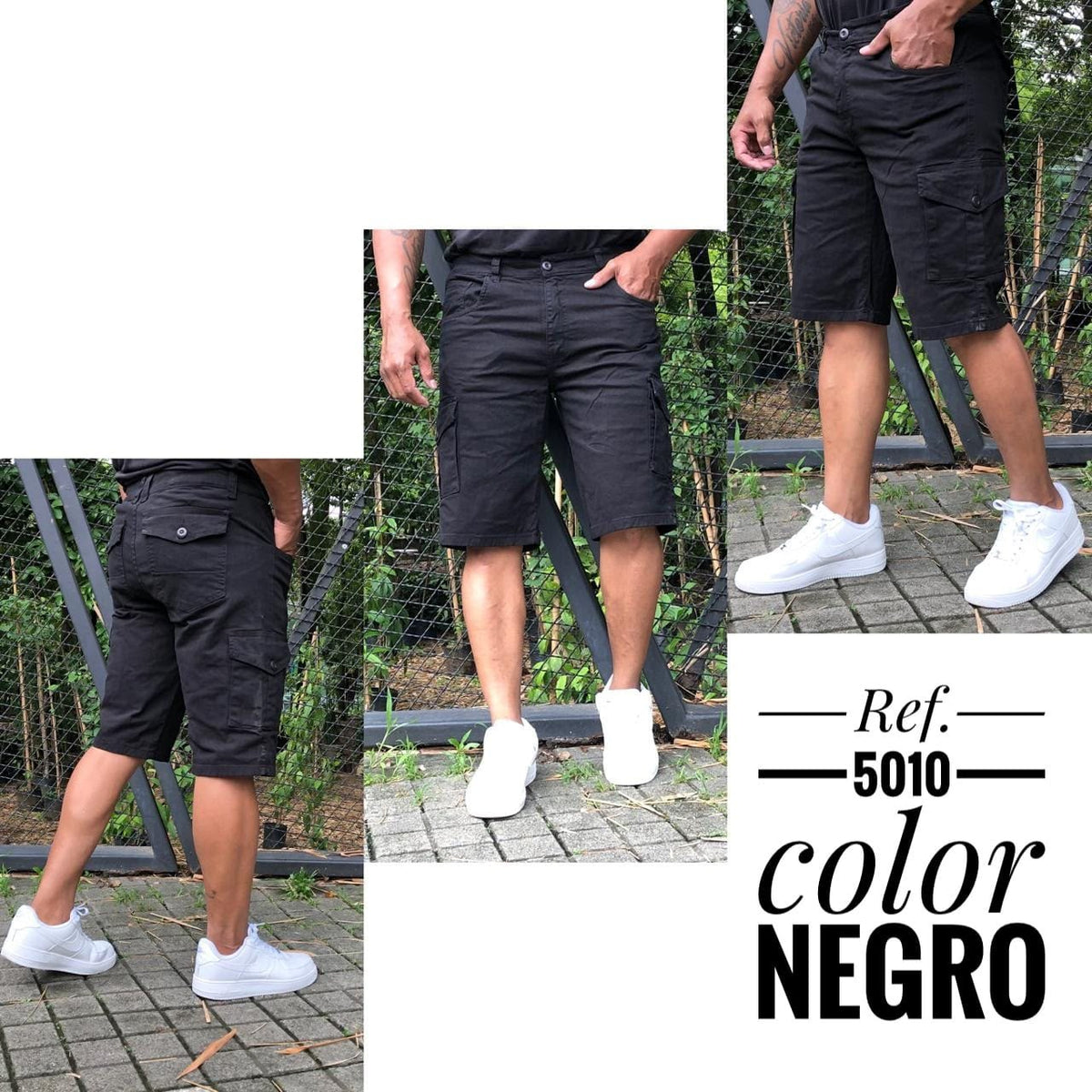 Bermuda Cargo en Tela Drill – Estilo Urbano