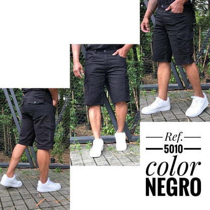 Bermuda Cargo en Tela Drill – Estilo Urbano
