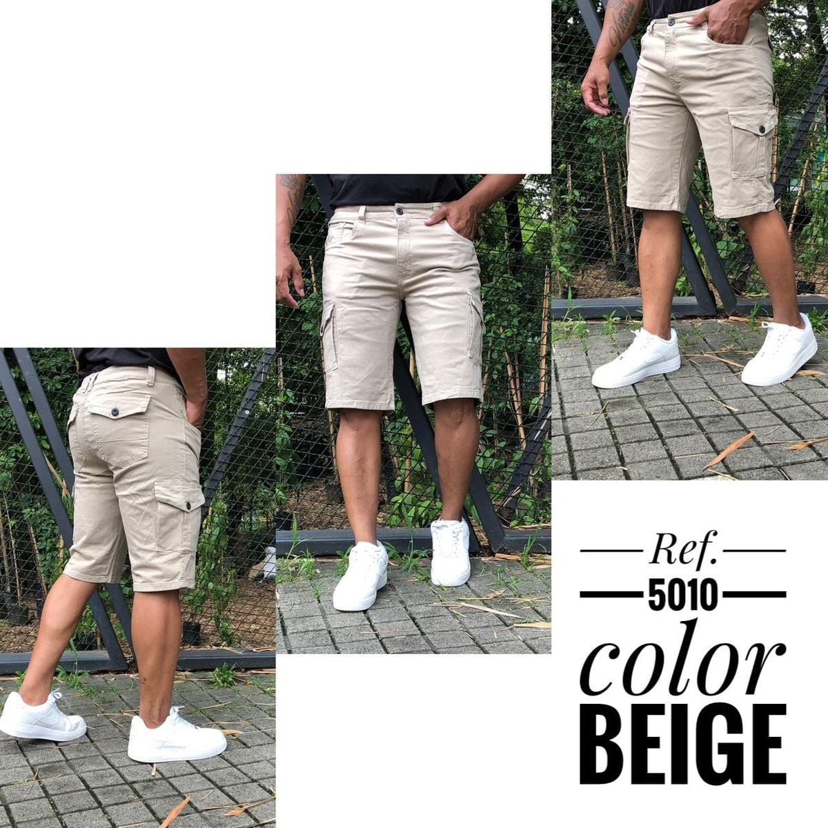 Bermuda Cargo en Tela Drill – Estilo Urbano