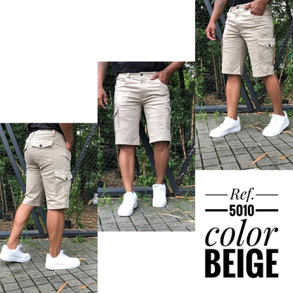 Bermuda Cargo en Tela Drill – Estilo Urbano
