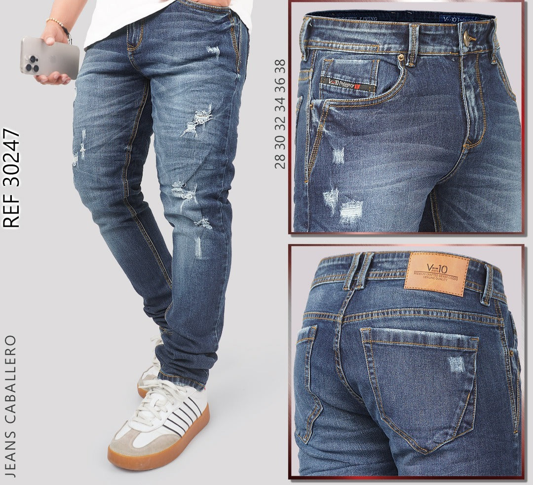 Jeans Clásico Para Caballero