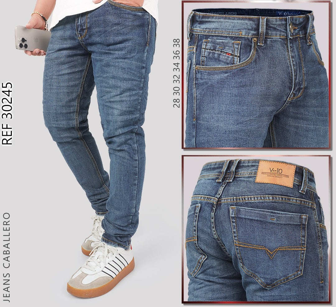 Jeans Clásico Para Caballero
