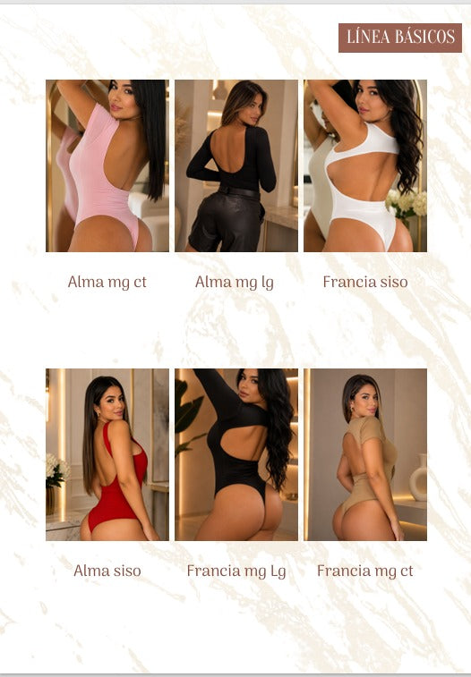 Body Femenino en Polilicra Doble - Talla Única