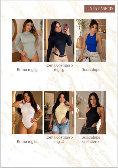 Body Femenino en Polilicra Doble - Talla Única