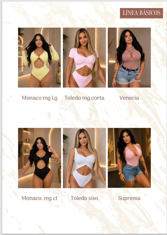 Body Femenino en Polilicra Doble - Talla Única