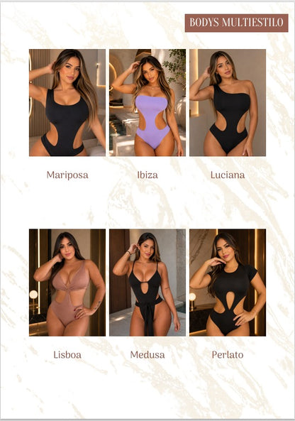Body Femenino en Polilicra Doble - Talla Única