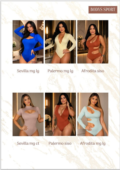 Body Femenino en Polilicra Doble - Talla Única