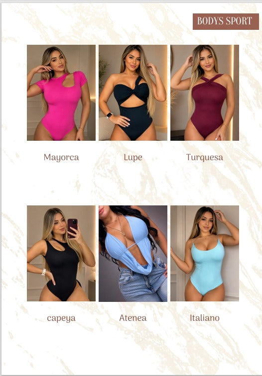 Body Femenino en Polilicra Doble - Talla Única