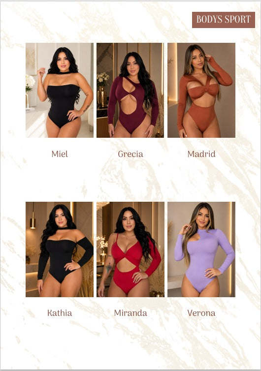 Body Femenino en Polilicra Doble - Talla Única
