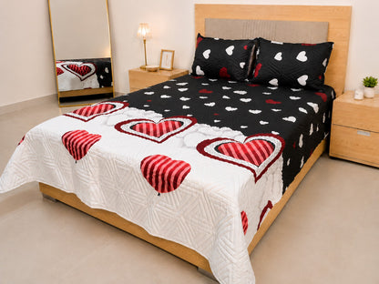 Colcha Unifaz para Cama Doble con 2 Fundas de Almohada – Nuevos Estampados