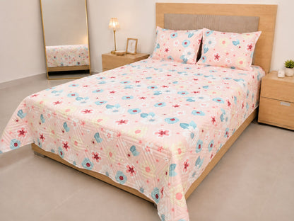 Colcha Unifaz para Cama Doble con 2 Fundas de Almohada – Nuevos Estampados